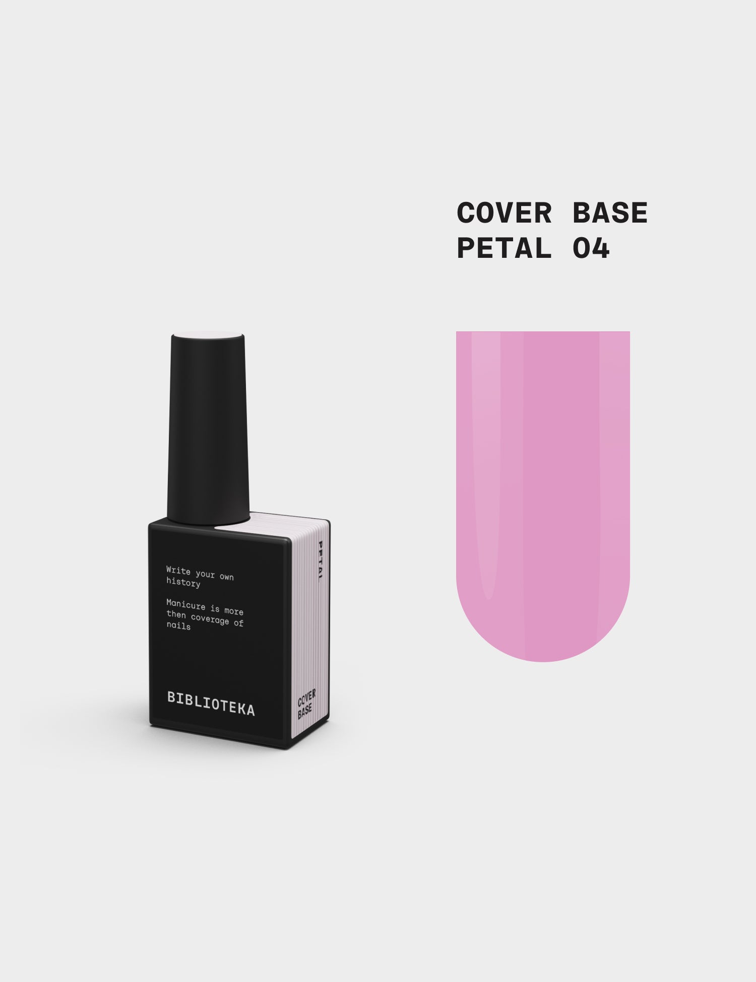 BIBLIOTEKA Cover Base № 04 Petal – Zartrosa Base, 10 ml