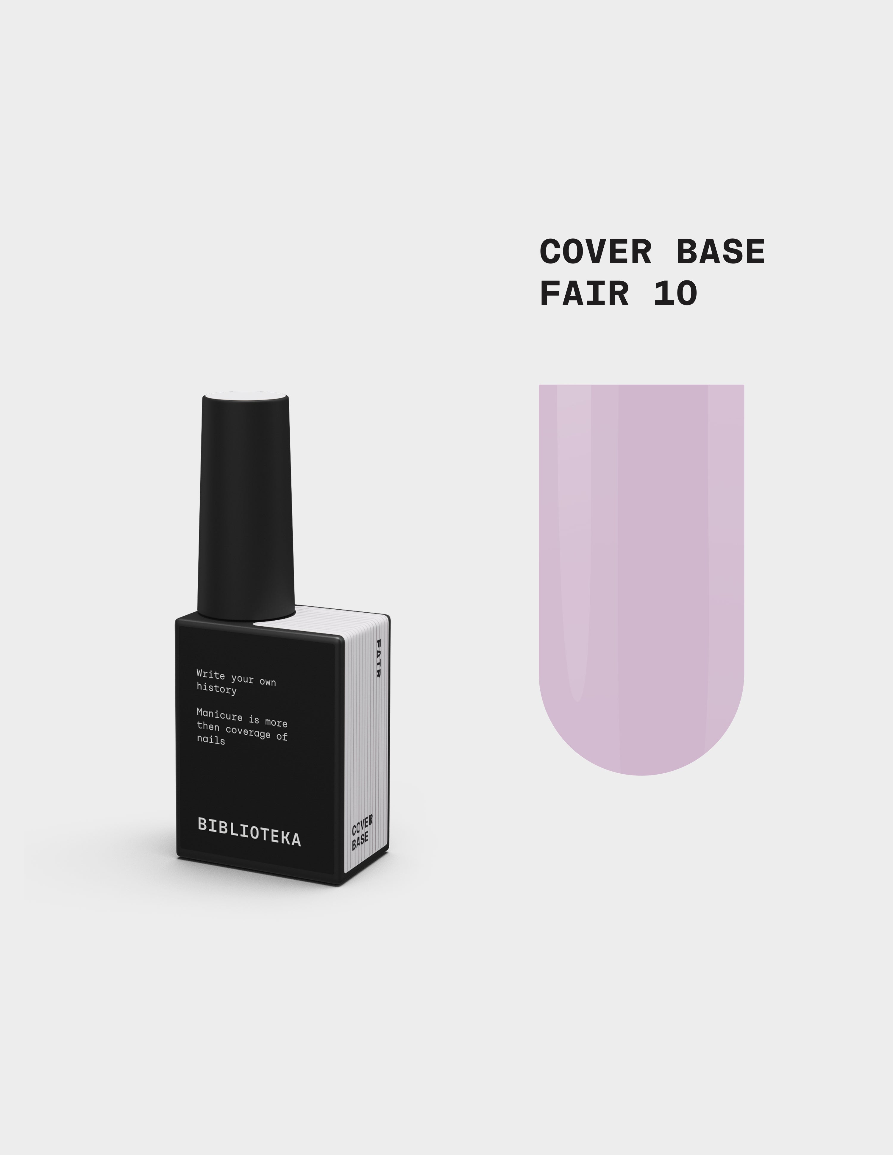 BIBLIOTEKA Cover Base № 10 Fair – Hell und klar, 10 ml