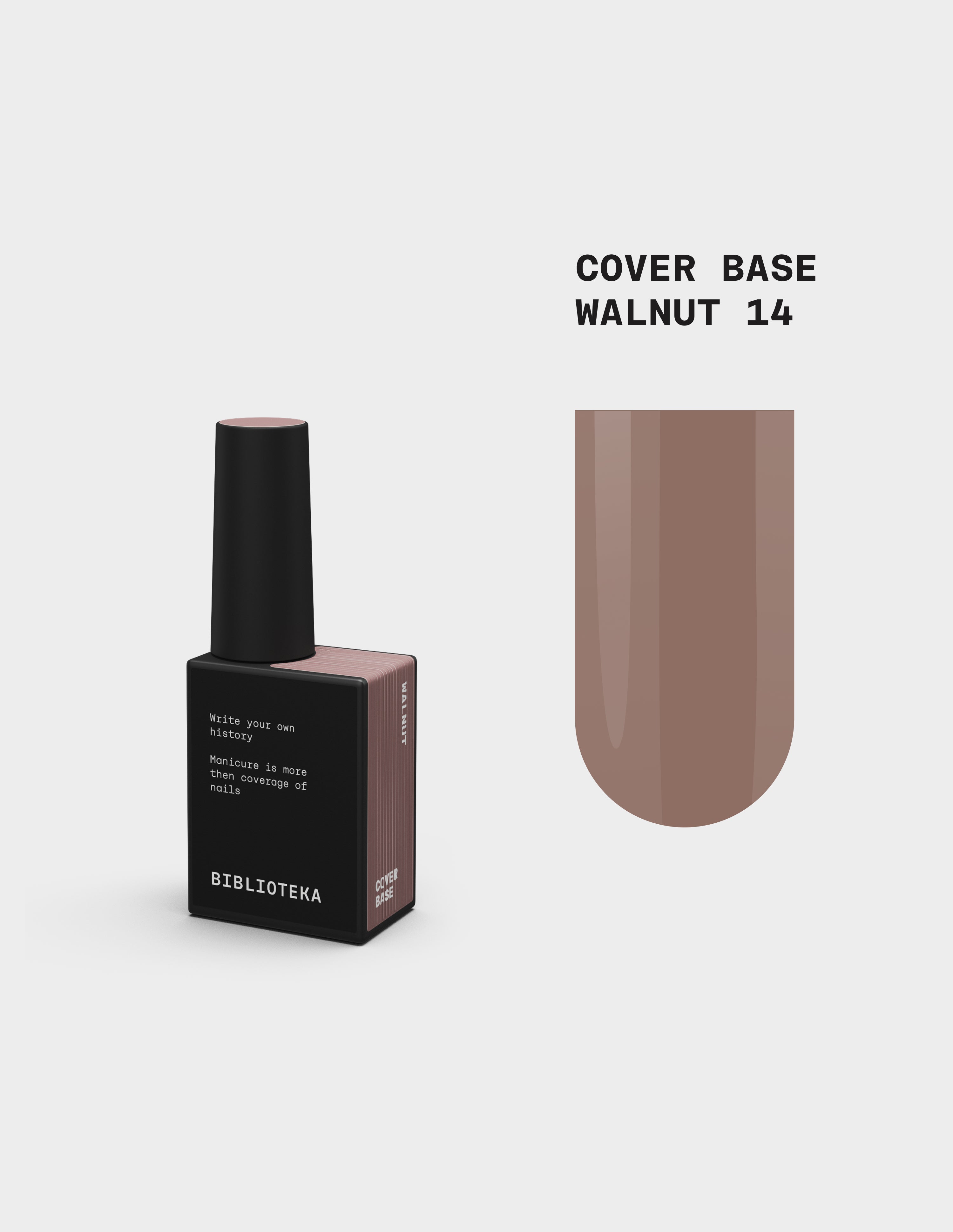 BIBLIOTEKA Cover Base № 14 Walnut – Walnuss, 10 ml