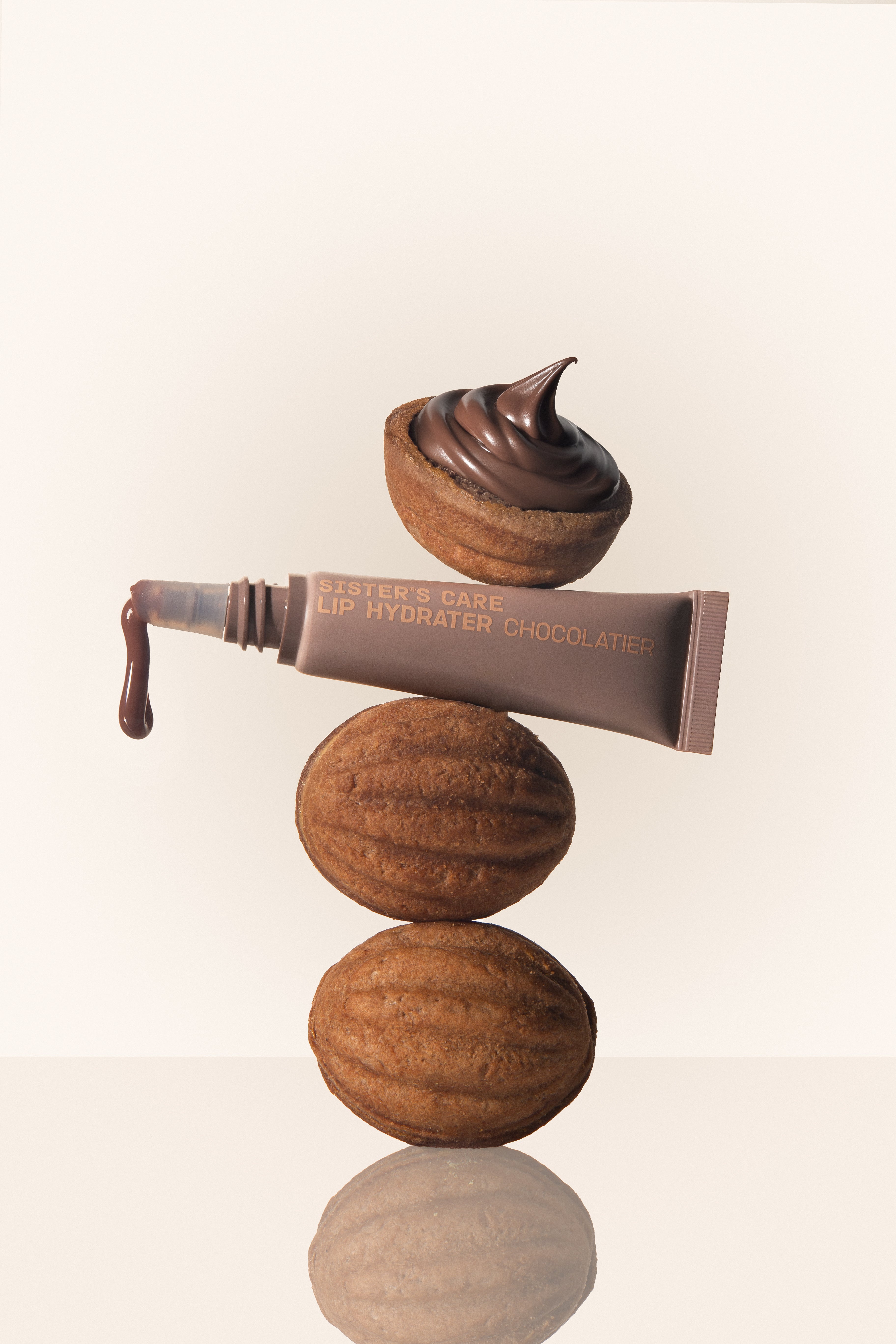 Sister's Aroma Chocolatier Lip Hydrator glitter key chain 10 ml