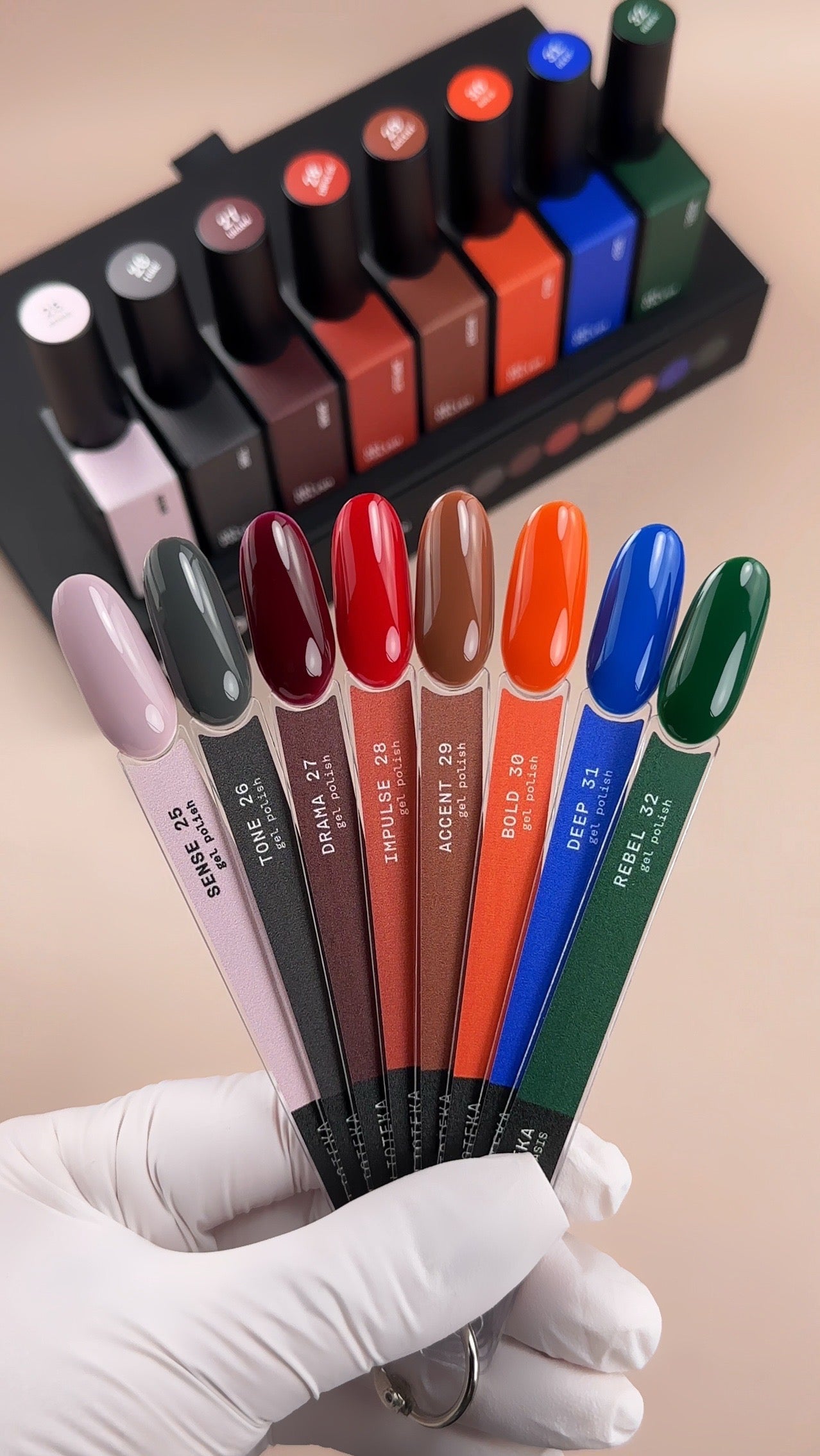 BIBLIOTEKA Gel Polish № 28 Impulse – Bright red, 10 ml