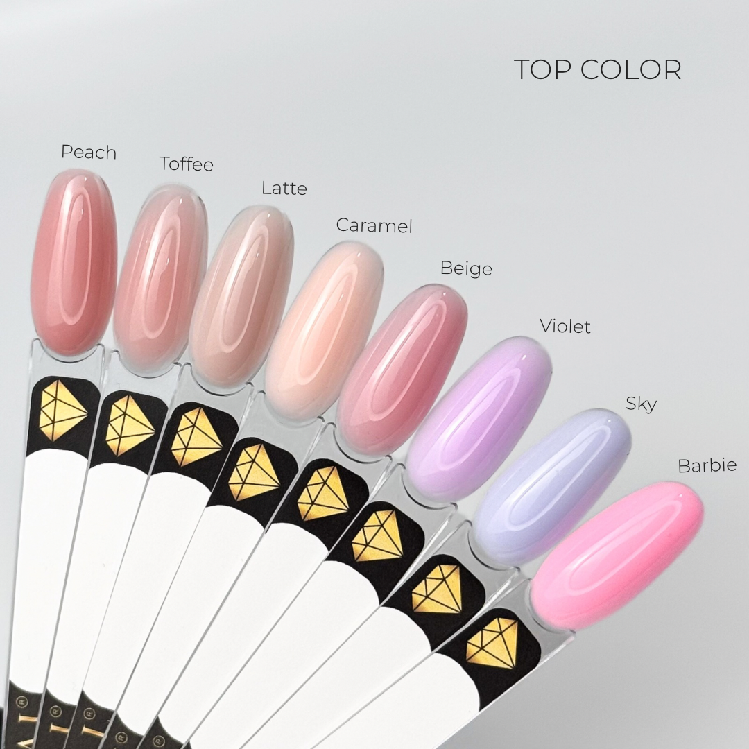 Top Beige Crystal Professional — kaschierender Hybrid-Top UV/LED HEMA- & TPO-frei