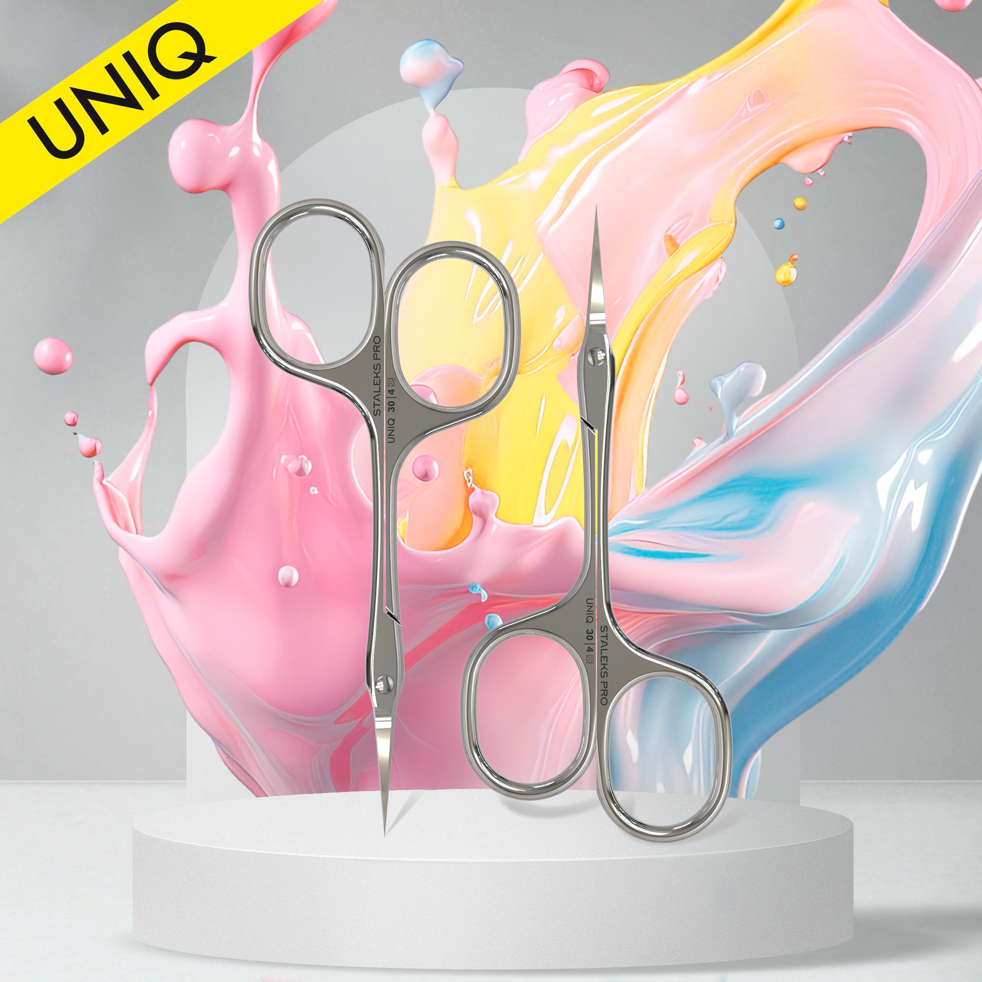 Professionelle Nagelhautschere "Asymmetric" UNIQ 30 TYPE 4