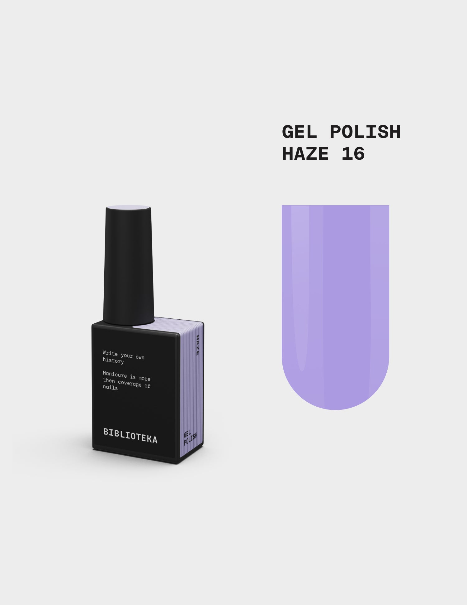 BIBLIOTEKA Gel Polish № 16 Haze – Lilac, 10 ml
