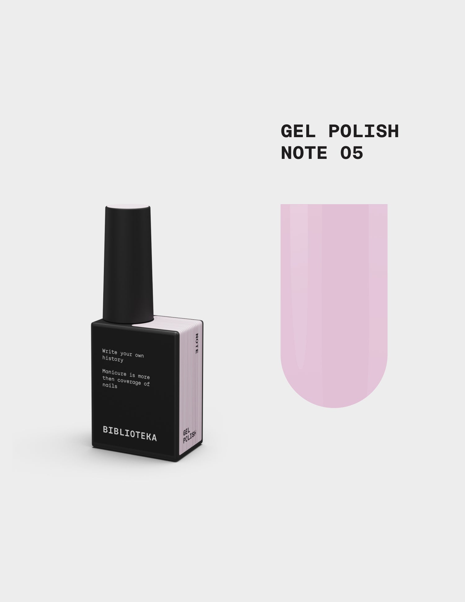BIBLIOTEKA Gel Polish № 05 Note – Pink, 10 ml